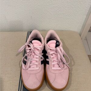 Adidas Women's Pink and Black Sneakers